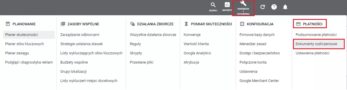 Gdzie znaleźć fakturę Google Ads? 