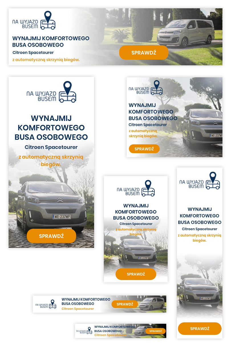 Portfolio Na Wyjazd Busem - kampania bannerowa