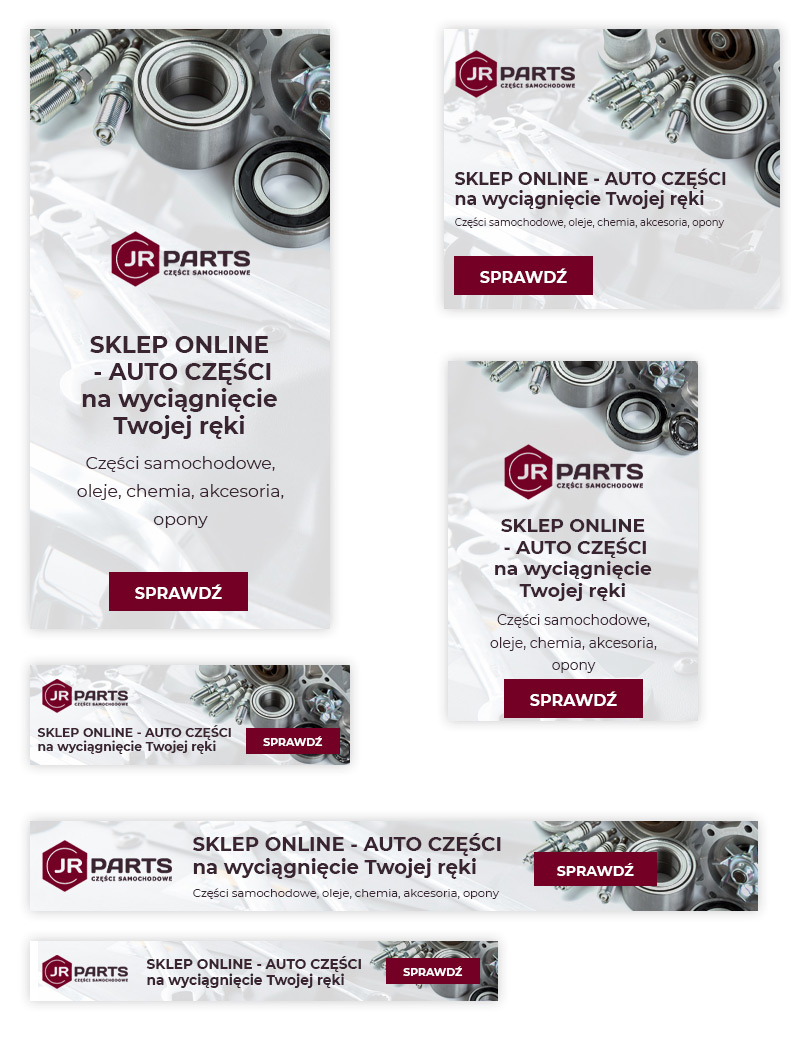 Portfolio JR Parts - kampania bannerowa