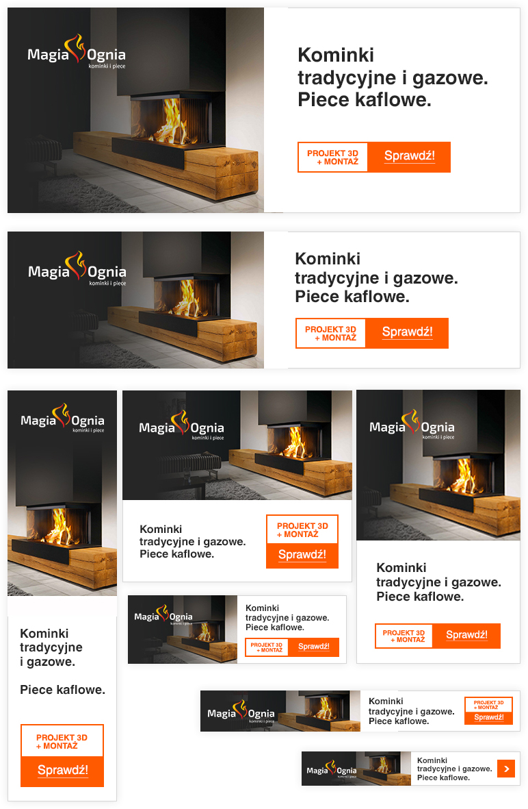 Portfolio Magia Ognia - kampania bannerowa