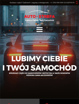 Portfolio Autostrefa - widok Tablet