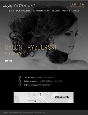 Portfolio Avantgarde - widok Tablet