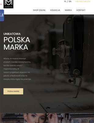 Portfolio BDB Fashion - widok Tablet