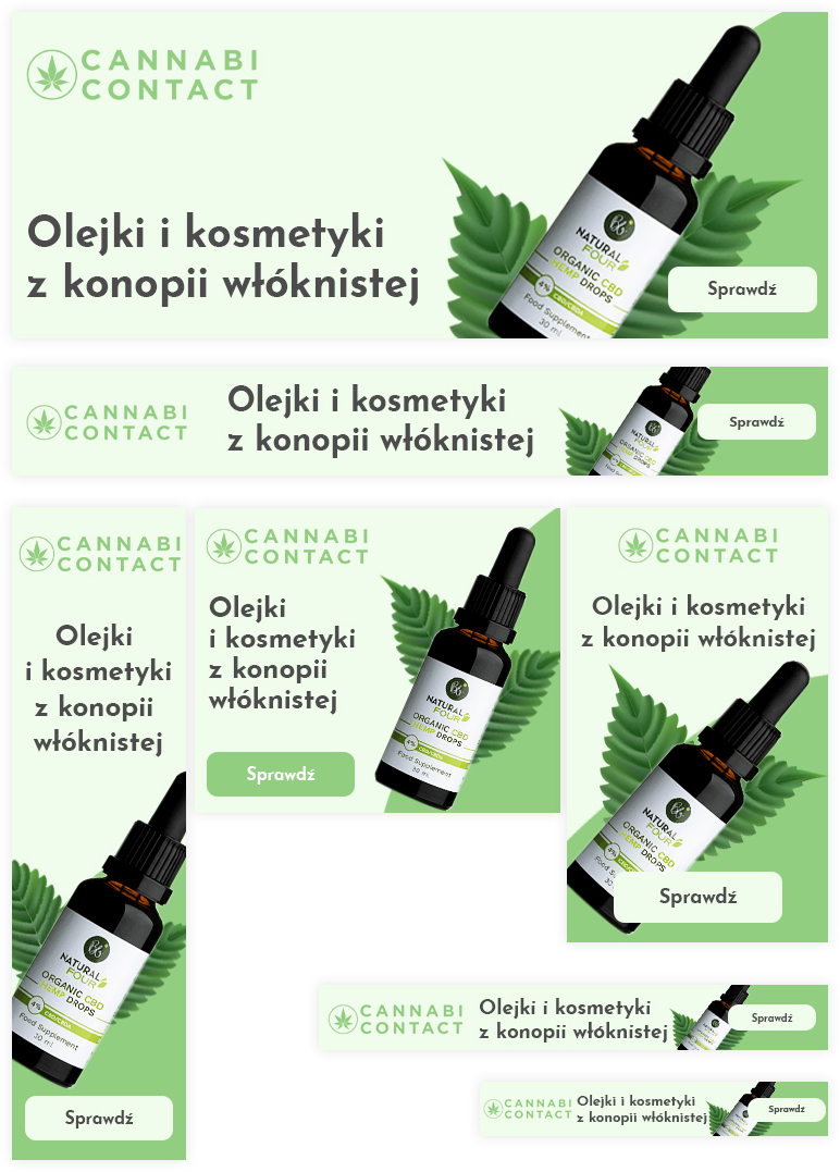 Portfolio Cannabi Contact - kampania bannerowa
