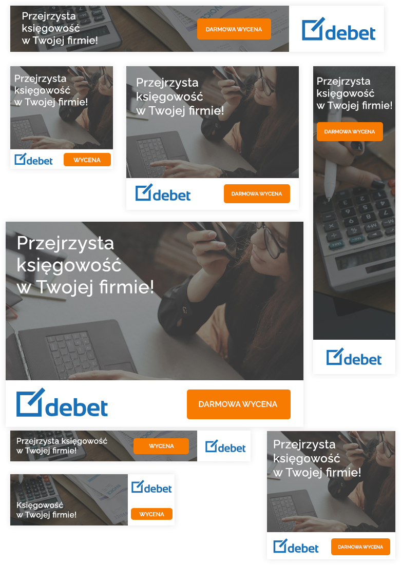 Portfolio Debet - kampania bannerowa