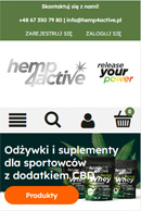 Portfolio Hemp4Active - widok Komórka