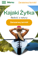 Portfolio Kajaki Żyłka - widok Komórka
