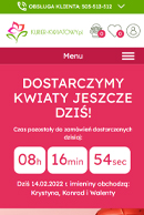 Portfolio Kurier Kwiatowy - widok Komórka