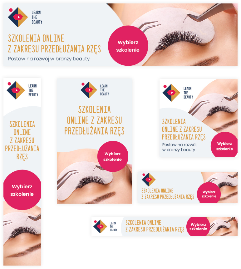 Portfolio Learn The Beauty - kampania bannerowa