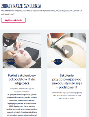 Portfolio Learn The Beauty - widok Tablet