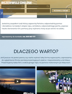 Portfolio Motorowe Mazury - widok Tablet
