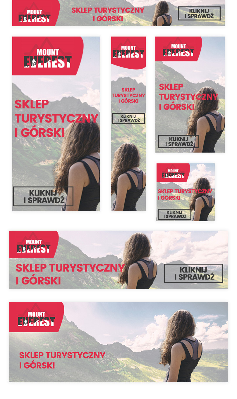 Portfolio Mount Everest - kampania bannerowa