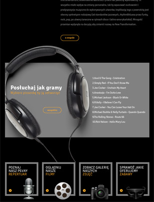Portfolio NewTransformation - widok Tablet