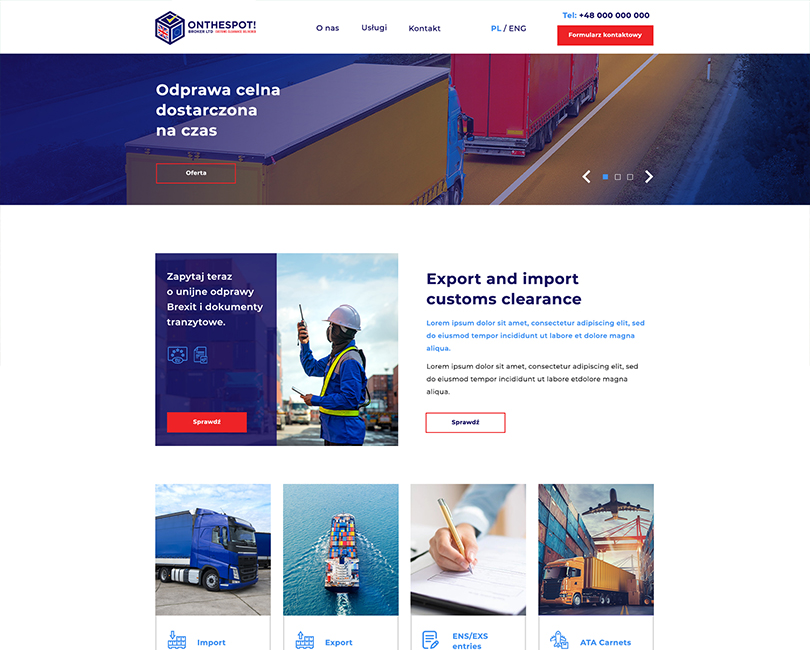Portfolio On The Spot Broker - widok PC