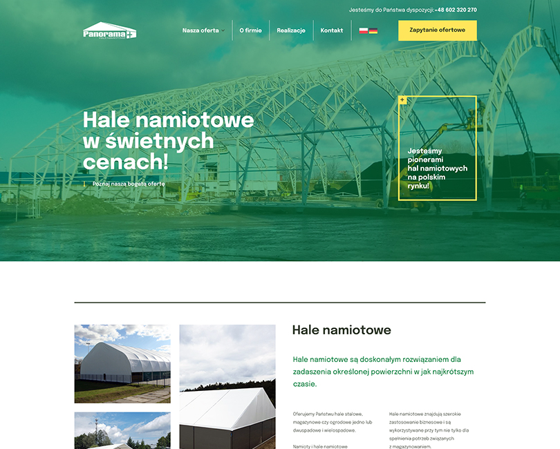 Portfolio Panorama+ - widok PC