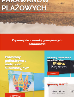 Portfolio Sampla Parawany - widok Tablet