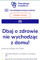 Portfolio Potrzebujerecepte.pl - widok Komórka