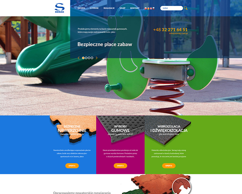 Portfolio Semag - widok PC