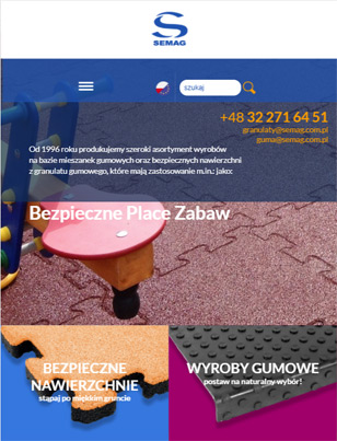 Portfolio Semag - widok Tablet