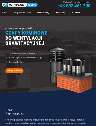 Portfolio Wirplast Expo - widok Tablet