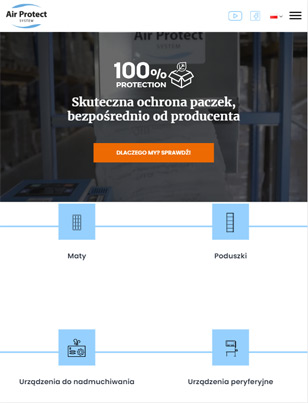 Portfolio Air Protect System - widok Tablet