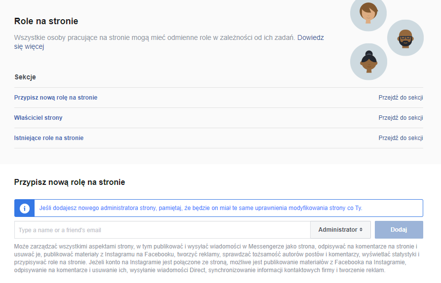 Role na stronie